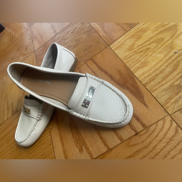 Coach Shoes - Coach moccasins in beige with gold tone detail